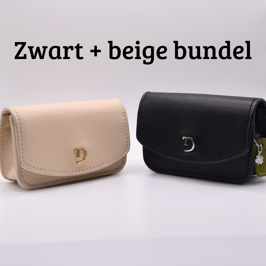 Best Seller Set: Zwart & Beige Insulinepomptas + Matching Riemen