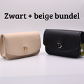 Best Seller Set: Zwart & Beige Insulinepomptas + Matching Riemen