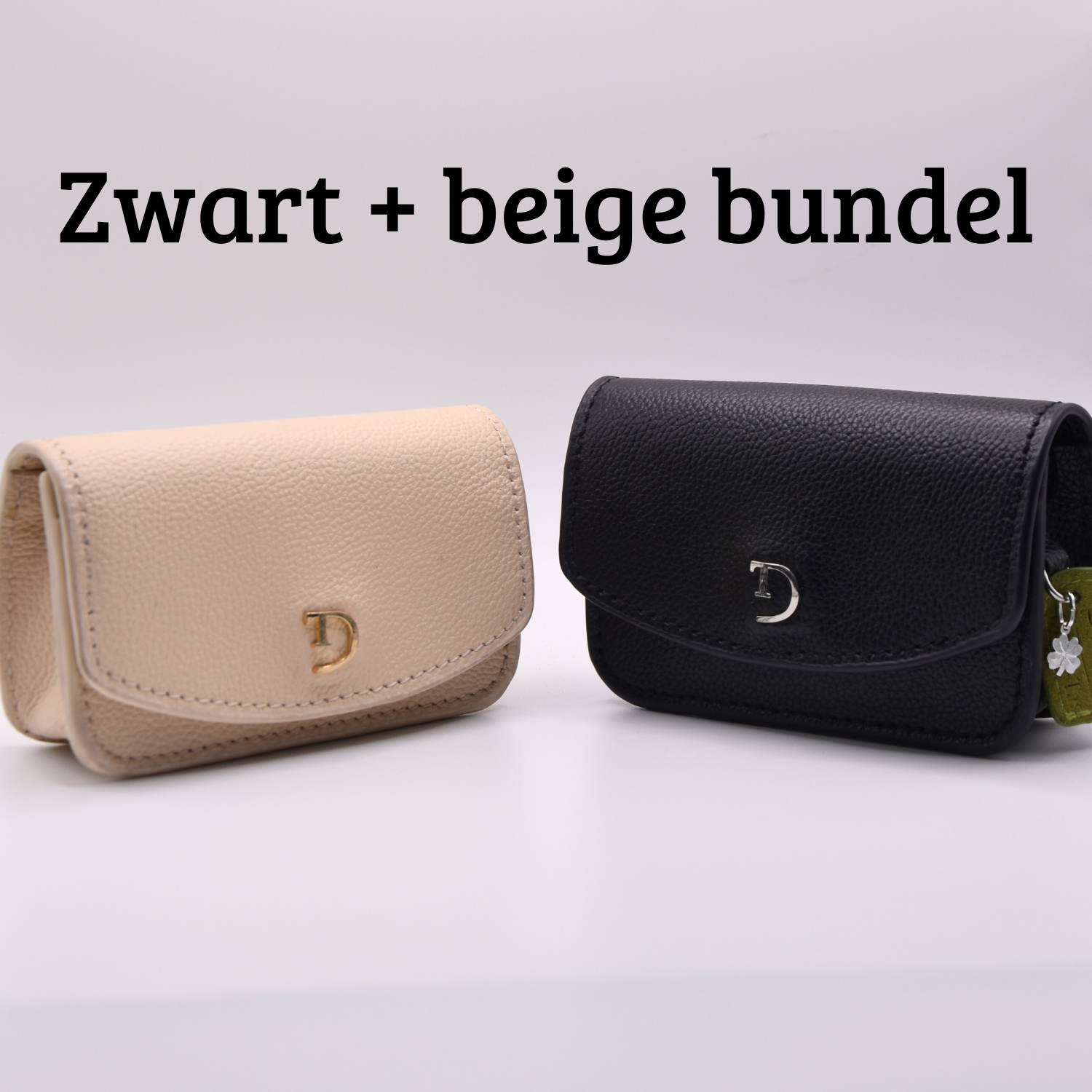 Best Seller Set: Zwart & Beige Insulinepomptas + Matching Riemen